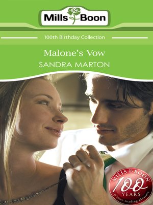 cover image of Malone's Vow